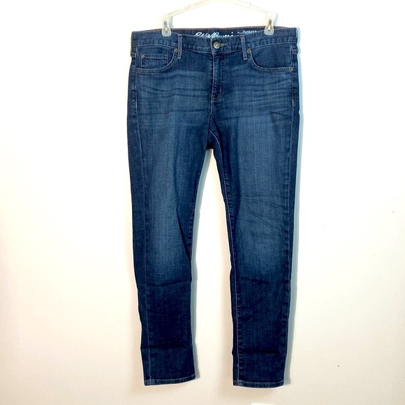 Eddie Bauer Boyfriend Slim Leg Blue Jeans size P4 - Picture 1 of 11